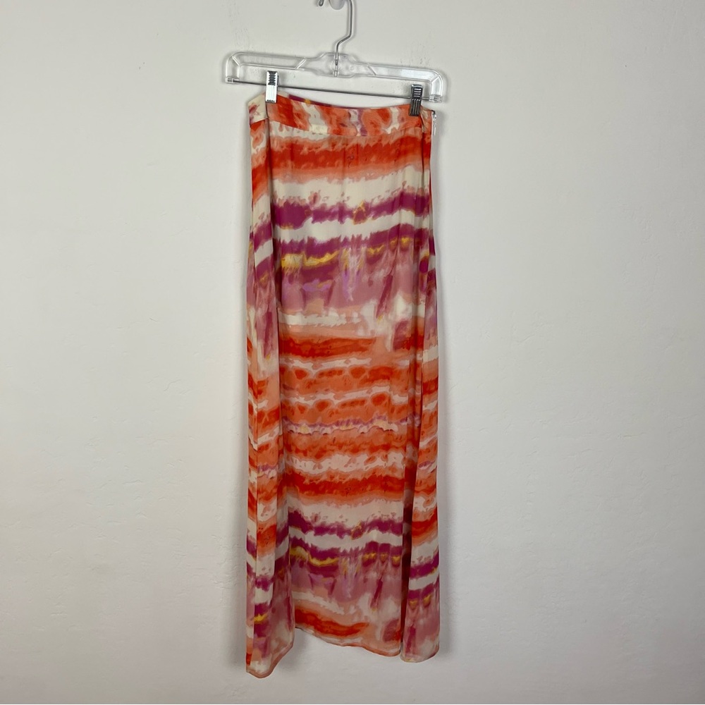 Show Me Your MuMu Orange Tie Dye Maxi Skirt